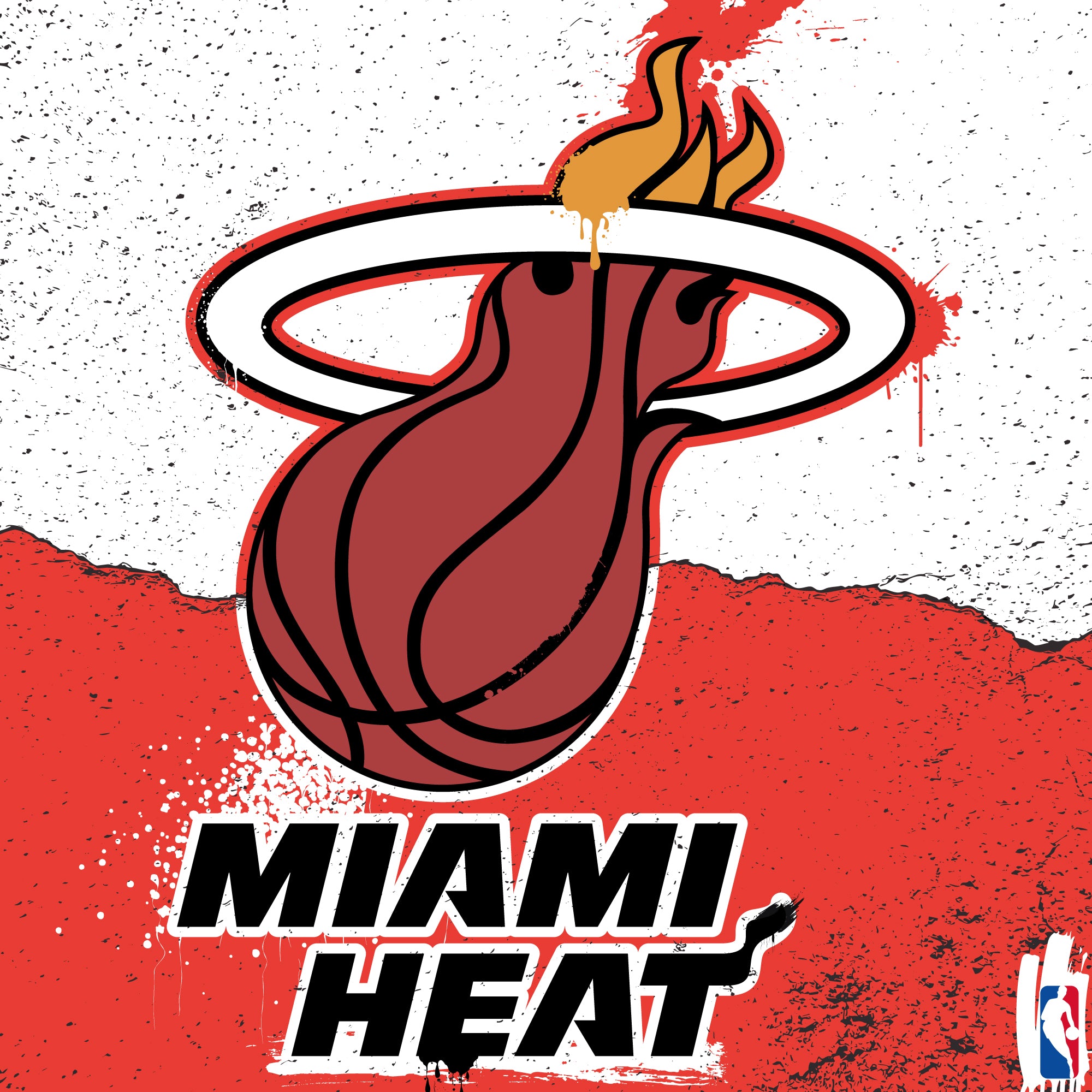 PLAQUE IMPRIMÉ - MIAMI HEAT 🏀🔥