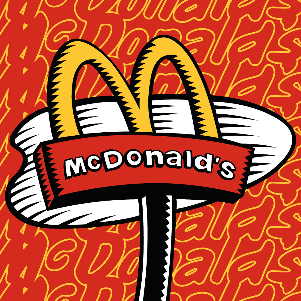 PLAQUE IMPRIMÉ - MC DONALD'S 🍟
