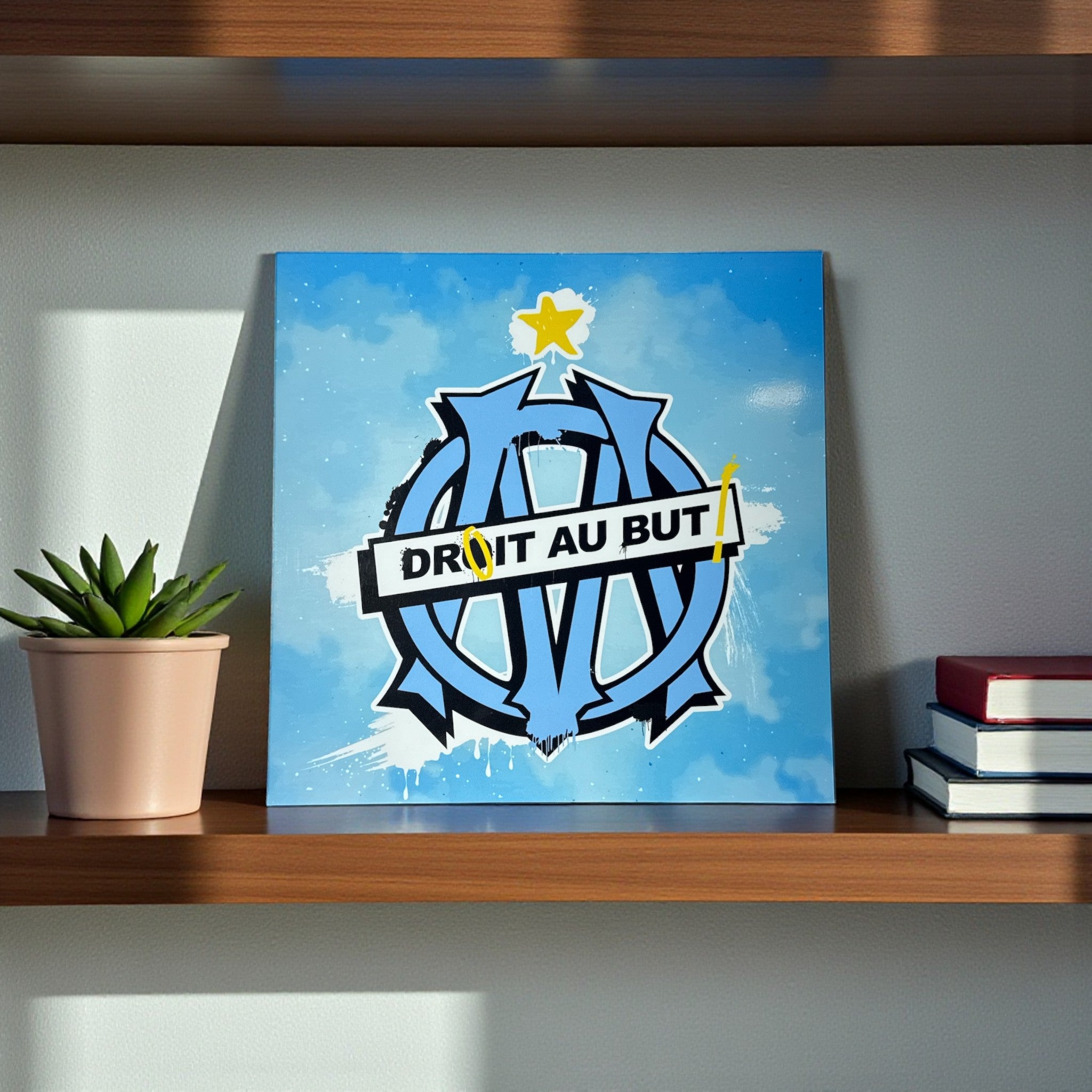 PLAQUE IMPRIMÉ - OM 🔵⚪️