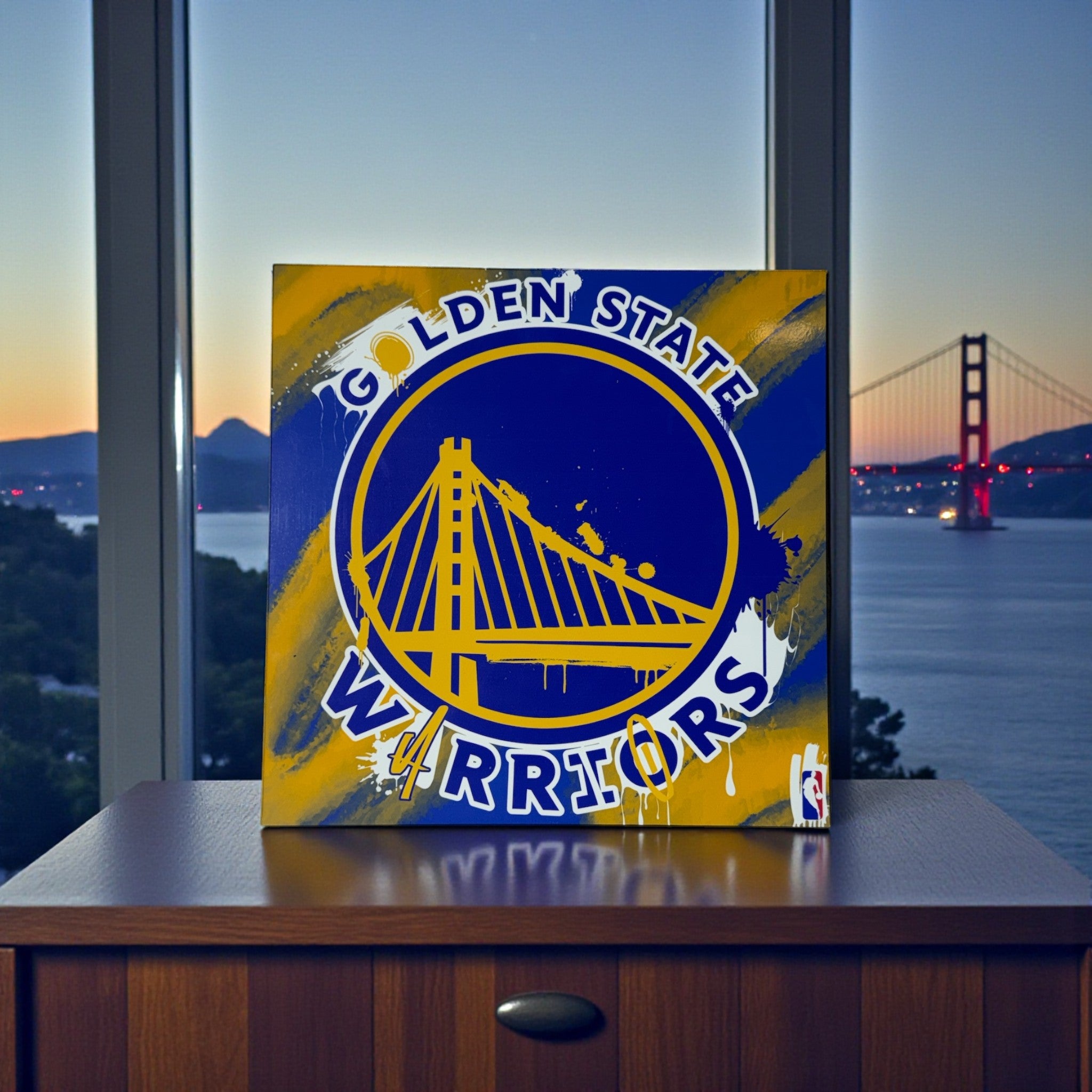 PLAQUE IMPRIMÉ - GOLDEN STATES WARRIORS 🟡🔵